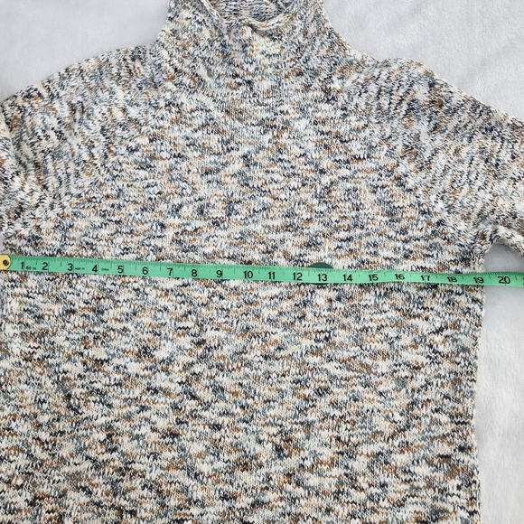 L.L. BEAN Women's Cotton Ragg Funnel Neck Pullover Knit Sweater‎ Medium NEW Cozy - Picture 6 of 11